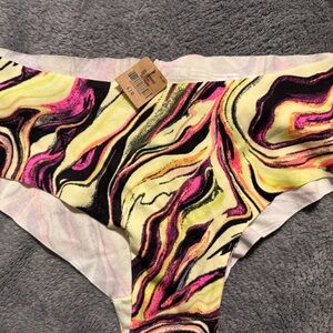 PINK Victoria's Secret Multicolor Swirl Panties